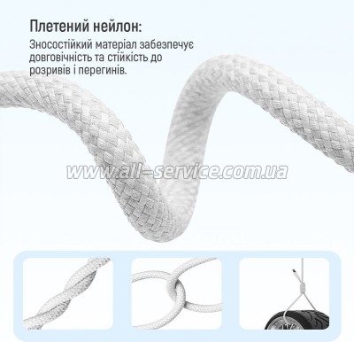 ���� ������ ColorWay USB-C to USB-C 2.0m PD 60W grey (CW-CBPDCC068-GR)