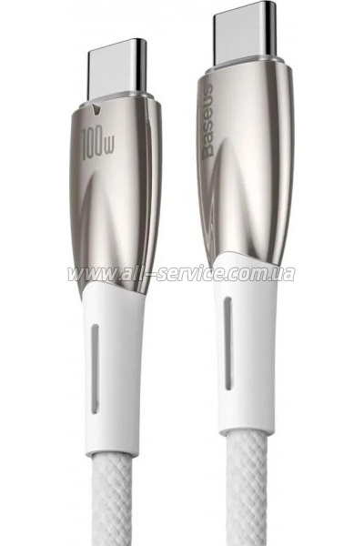 ���� ������ USB-C to USB-C 1.0m 100W white Baseus (CADH000702)