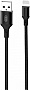 ���� ������ USB 2.0 AM to Lightning 1.0m braided NB143 black XO (6920680870707)