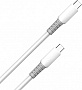 ���� ������ USB-C to USB-C 1.0m 3A PD60W liquid silicone white ColorWay (CW-CBPDCC093-WT)