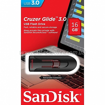  SanDisk 16GB Glide USB 3.0 (SDCZ600-016G-G35)