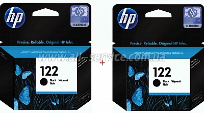   HP DJ 1050/ 2050/ 3050 HP 122 Black 2. (Set122BB)