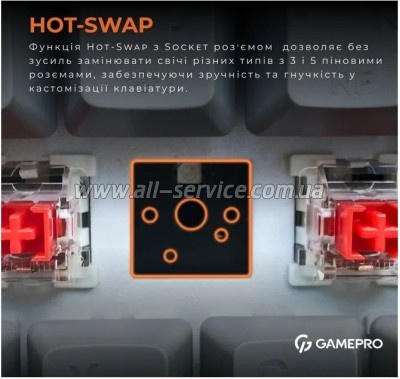  GamePro MK130G Pro Outemu Red Switch Hot-Swap 60 RGB USB/Wireless/Bluetooth Black (MK130G Pro)