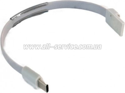 ���� ������ USB 2.0 AM to USB-C 0.2m grey Extradigital (KBU1779)