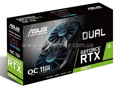  ASUS GeForce RTX 2080 Ti 11GB GDDR6 Advanced edition (DUAL-RTX2080TI-A11G)