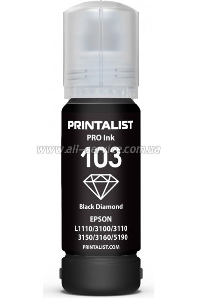  PRINTALIST Epson 103 Epson L3100/ L3110/ L3150 70 Black (PL103BK)