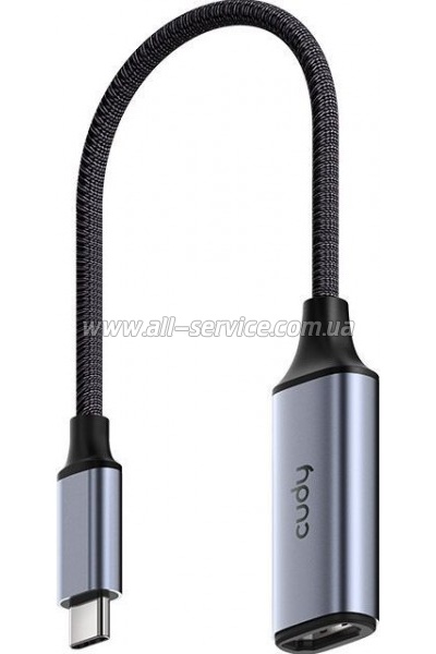 ������� USB-C to HDMI 4K60Hz Grey Cudy (UH401)
