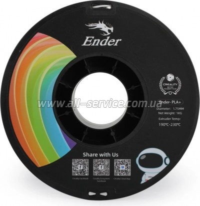 ������� ��� 3D-�������� Creality PLA+ 1��, 1.75��, white (3301010305)