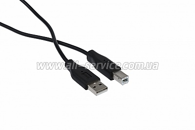 ������ 2E USB 2.0 AM/BM DSTP, 1.8M, black (2E-W-3169m1.8)