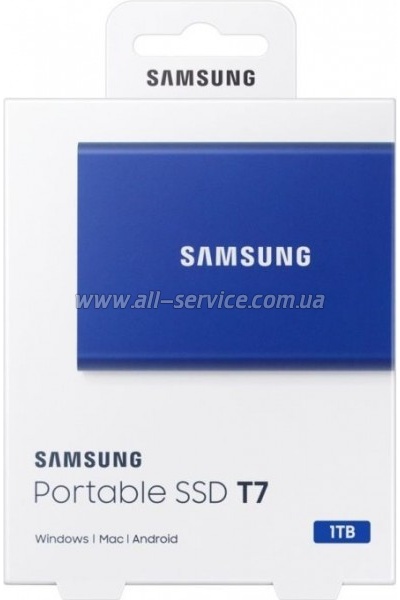 SSD  1TB Samsung T7 Indigo Blue (MU-PC1T0H/WW)