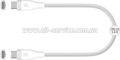 ���� ������ USB-C to USB-C 1.8m 60W 20V/3A premium J5create (JUCX18L18W-N)