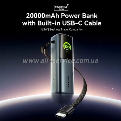 ������� ������������� Vention 20000mAh PD 165W Gray (FKFH0)