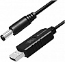 ������ ������� USB to DC 5.5x2.5mm 12V 1.0m black ColorWay (CW-CBUD067-BK)