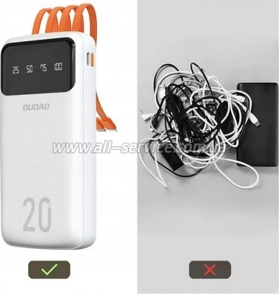 ������� ������������� Dudao K6Pro+ 20000mAh PD 10W (6977196682409)