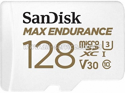   SanDisk 128GB microSDXC C10 UHS-I U3 Max Endurance (SDSQQVR-128G-GN6IA)