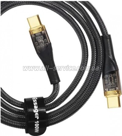 ���� ������ USB-C to USB-C 2.0m 100W black Essager (EXCTT1-XJA01-P)