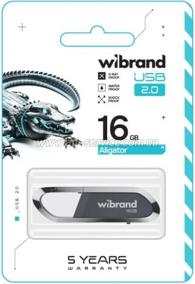  Wibrand 16GB Aligator Grey USB 2.0 (WI2.0/AL16U7G)