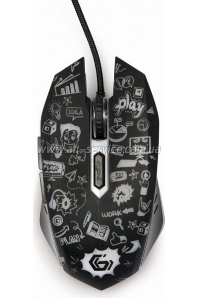  Gembird MUS-6B-GRAFIX-01 USB Black (MUS-6B-GRAFIX-01)