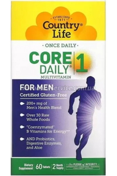  Country Life   , Core Daily-1 for Men, 60  (CLF-08190)