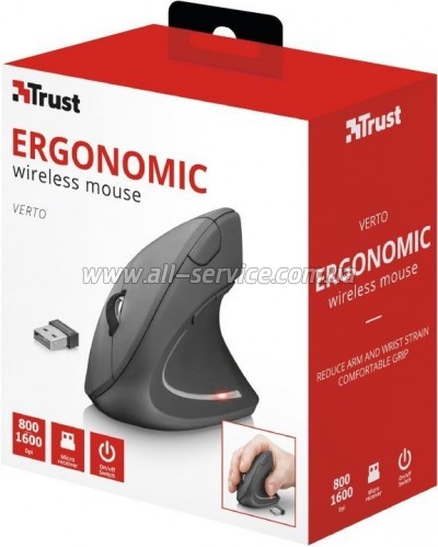����� Trust Verto Wireless Ergonomic Black (22879)