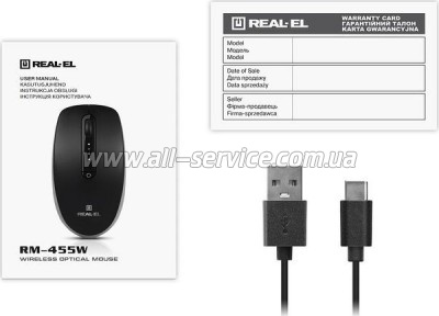  REAL-EL RM-455W Wireless/Bluetooth Black/Gray (EL123200047)