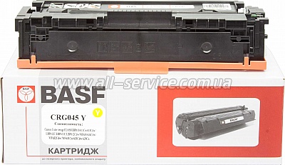  045 Canon BASF LBP610/ MF630/ HP CLJ M252  1239C002/ CF402A/ 201A Yellow (BASF-KT-CRG045Y)