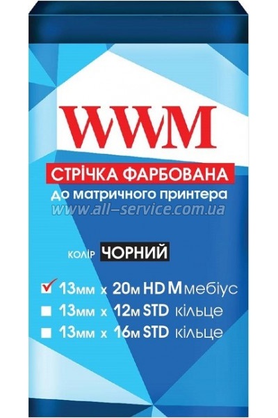 ����� WWM 13 mm*20 m HD ����� Black (M13.20H)