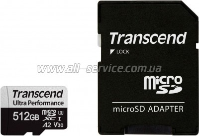 ����� ������ Transcend 512GB microSDXC class 10 UHS-I U3 A2 (TS512GUSD340S)