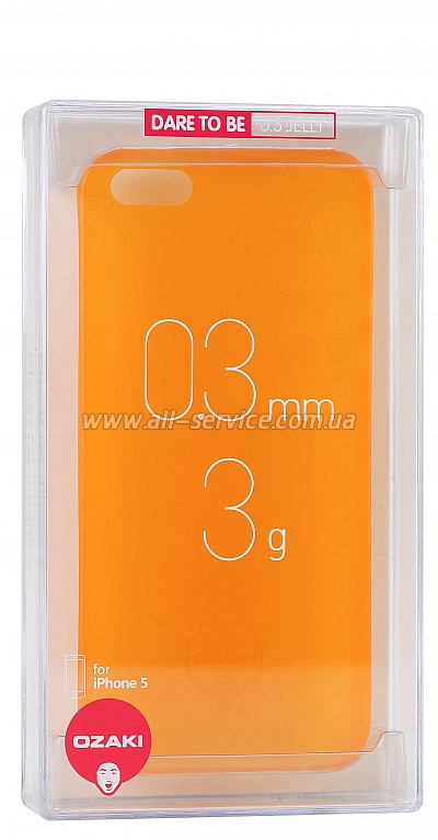  OZAKI O!coat-0.3-Jelly iPhone 5/5S Orange OC533OG