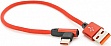 ���� ������ USB 2.0 AM to USB-C 0.25m QC3.0 PD 90� red Voltronic (YT-USB-TypeC-2.0m/R)