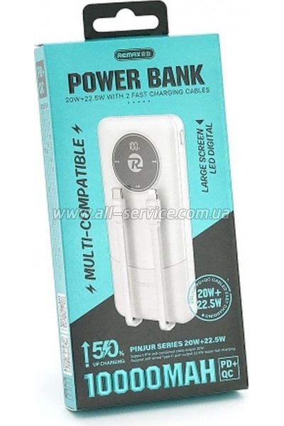 ������� ������������� Remax 10000mAh PD 22.5W White (RPP-37)
