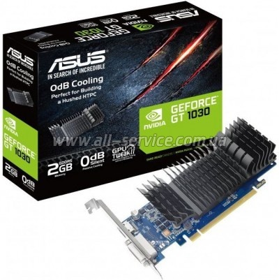  ASUS GeForce GT1030 2048Mb Silent (GT1030-SL-2G-BRK)