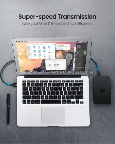 ���� ������ USB 2.0 AM to Mini 5P 1.5m US132 black Ugreen (10385)