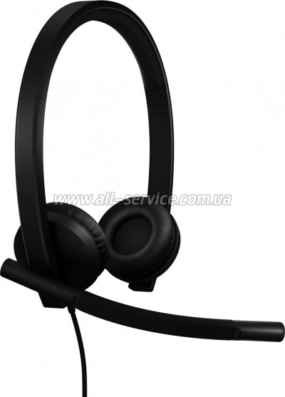  Logitech H570e Corded for Business Stereo Teams USB-A Black (981-001430)