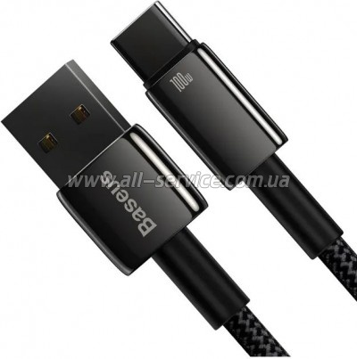 ���� ������ USB 2.0 AM to USB-C 2.0m 100W black Baseus (CAWJ000101)