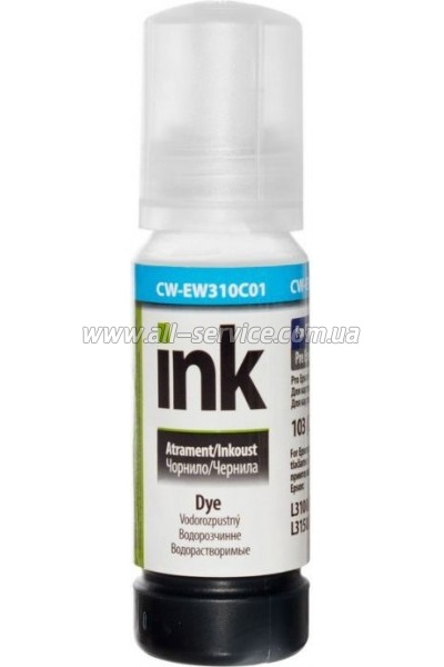  ColorWay Epson L3100/ 3110/ 3150/ 3151 70 Cyan EW310 (CW-EW310C01)