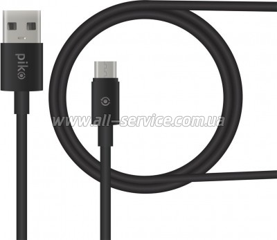 ���� ������ USB 2.0 AM to Micro 5P 0.2m black Piko (1283126493874)