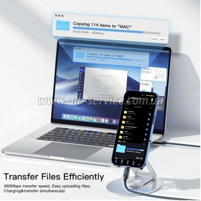 ���� ������ USB-C to Lightning 1.0m 29W LED black Essager (EXCTL-XY01-P)