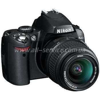 Зеркальный фотоаппарат Nikon D40 KIT AF-S DX 18-55G II BLACK (VBA150K001) Зеркальный фотоаппарат Nikon D40 KIT AF-S DX 18-55G II BLACK (VBA150K001)