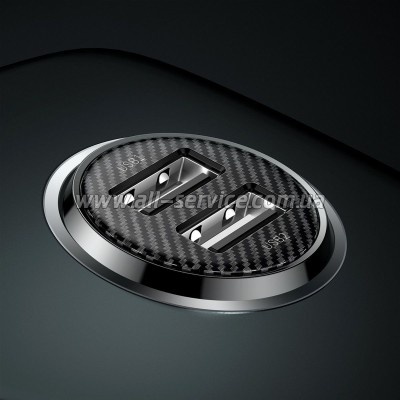 �������� ������� Baseus Grain Pro Car USB Black (CCALLP-01)