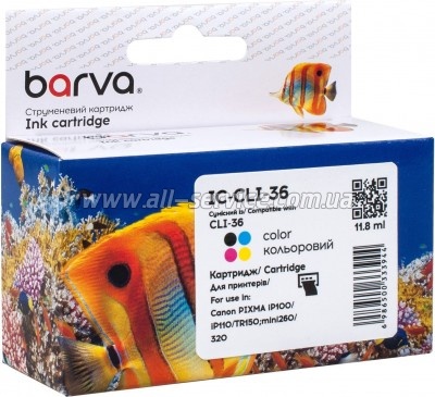  Barva Canon CLI-36 / 1511B001 Color (IC-CLI-36)