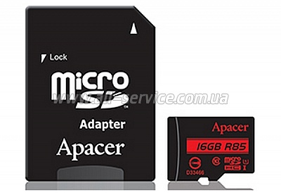   16GB Apacer microSDHC UHS-I U1+ SD  (AP16GMCSH10U5-R)