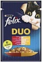 Влажный корм для кошек Purina Felix Fantastic Duo с говядиной и птицей кусочки в желе 85 г (7613287027597) Влажный корм для кошек Purina Felix Fantastic Duo с говядиной и птицей кусочки в желе 85 г (7613287027597)