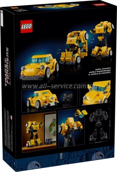  LEGO Icons Transformers Bumblebee 950 parts (10338)