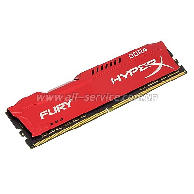 ������ 8GB Kingston HyperX Fury DDR4 2933 CL17 Red (HX429C17FR2/8)