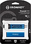 ������ Kingston 16GB IronKey Keypad 200 Blue USB 3.2 (IKKP200/16GB)