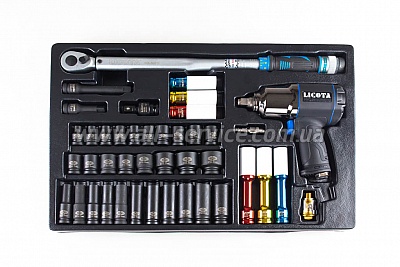 Набор с гайковертом LICOTA ACK-381001A1 Набор с гайковертом LICOTA ACK-381001A1