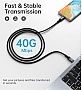 ���� ������ USB-C to USB-C 2.0m USB4 Gen 3 240W Choetech (XCC-1042)