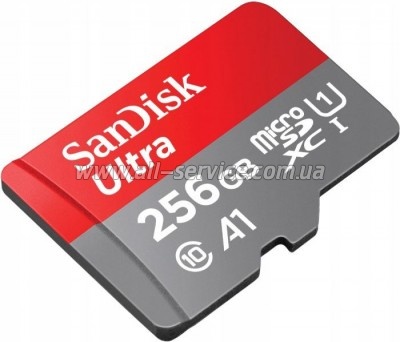   SanDisk 256GB microSDXC class 10 UHS-I Ultra (SDSQUAC-256G-GN6MA)
