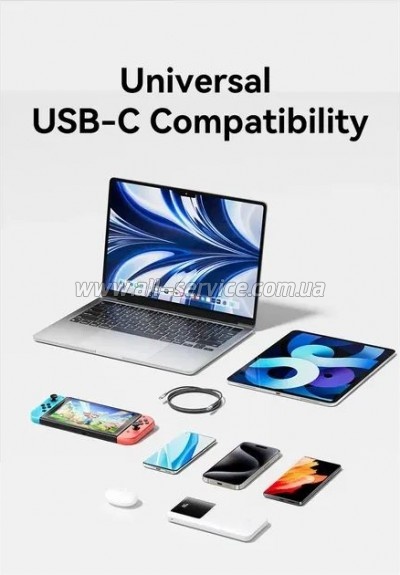 ���� ������ USB-C to USB-C 1.5m 240W aluminum black Vention (TREBG)